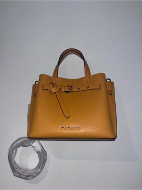 Michael Kors Orange Leather Top-Handle Satchel